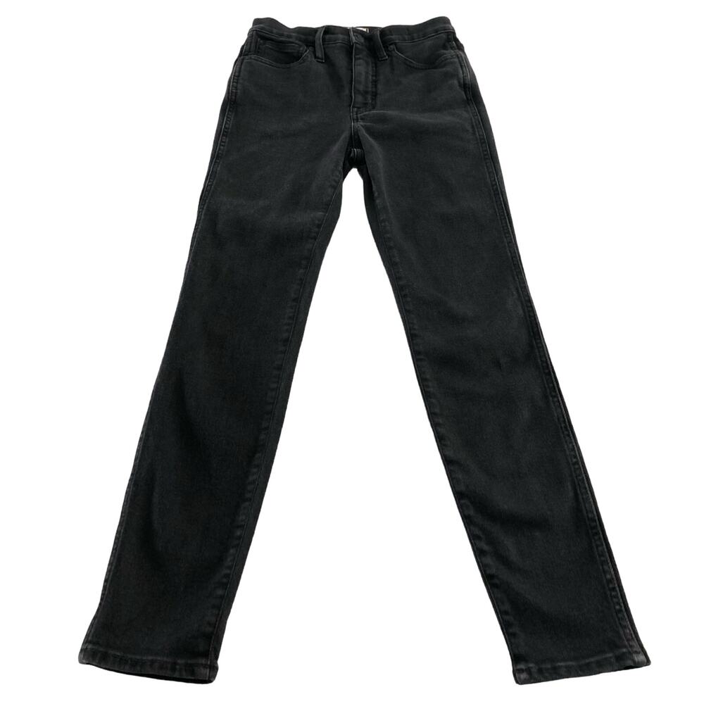 Madewell 10 inch High Rise Skinny Black Jeans